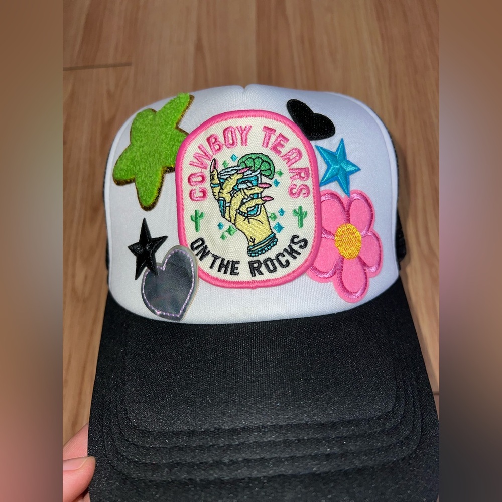 Patch trucker hat